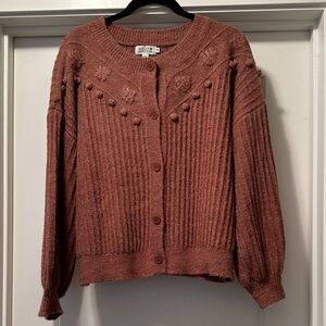 Molly Bracken Women's Cardigan in Warm Brown